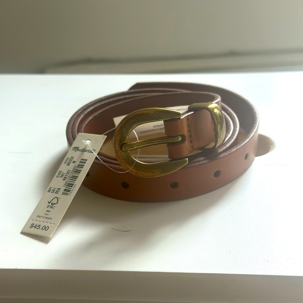 Madewell- Leather Belt- Size Medium